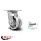 Service Caster 4 Inch V Groove Semi Steel Swivel Caster with Roller Bearing and Swivel Lock SCC SCC-30CS420-VGR-BSL - alternate 5